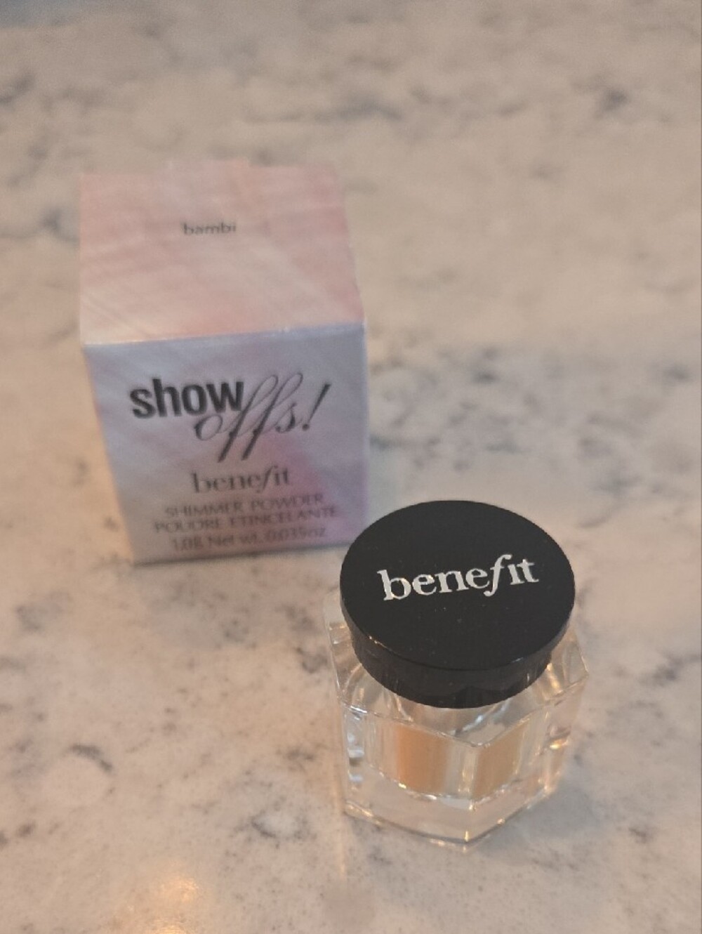 VTG NIB benefit cosmetics Show Offs! Loose Powder Highlight Shade Bambi✨️